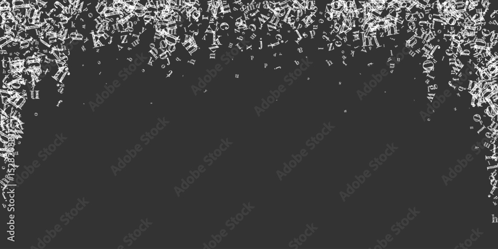 Fototapeta premium Concept of school background. White chalk