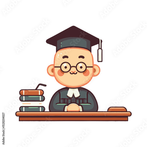 
illustration design of a judge