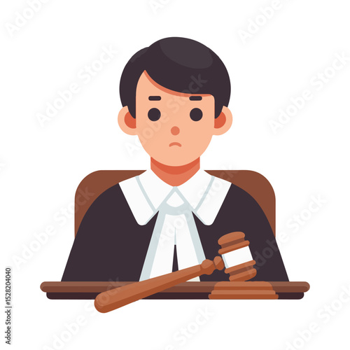 
illustration design of a judge
