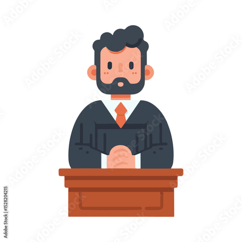 
illustration design of a judge