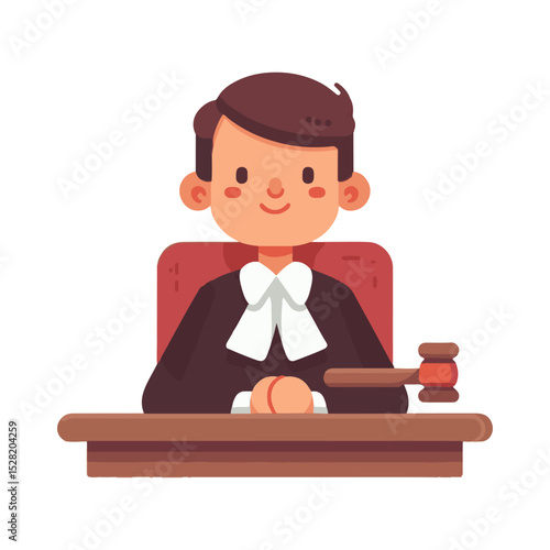 
illustration design of a judge