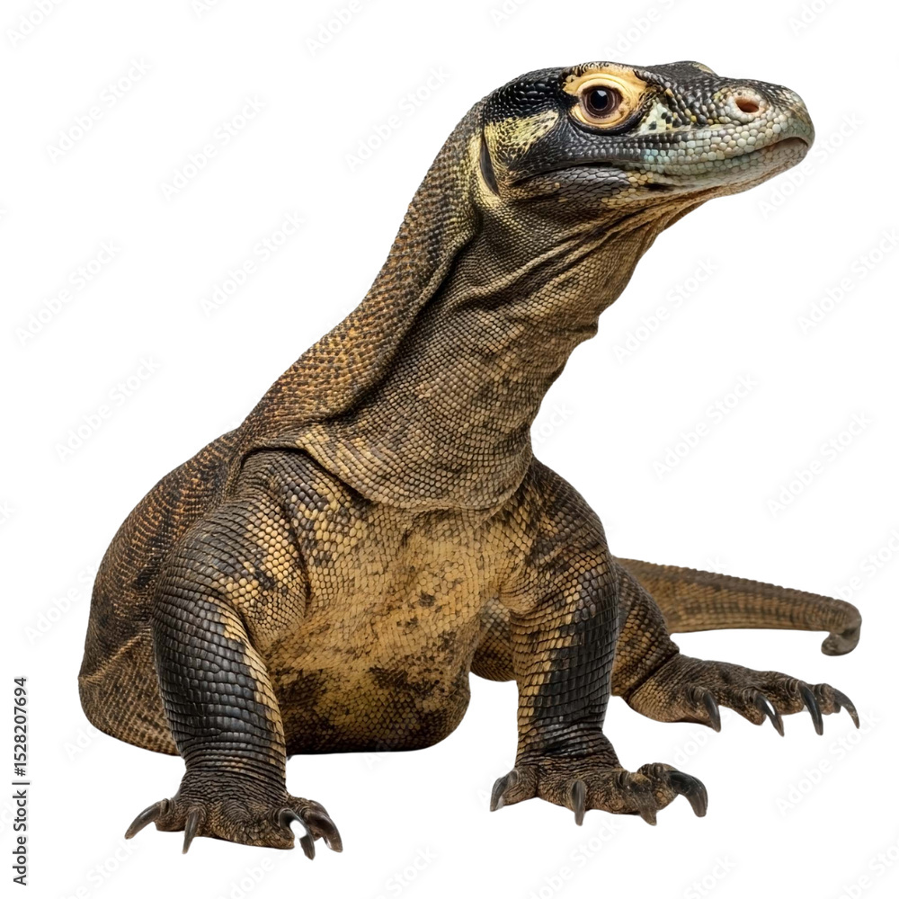 Obraz premium Giant Lizard with Distinctive Features and Adaptive Traits