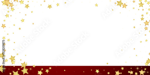 Magic stars vector overlay.  Gold stars scattered
