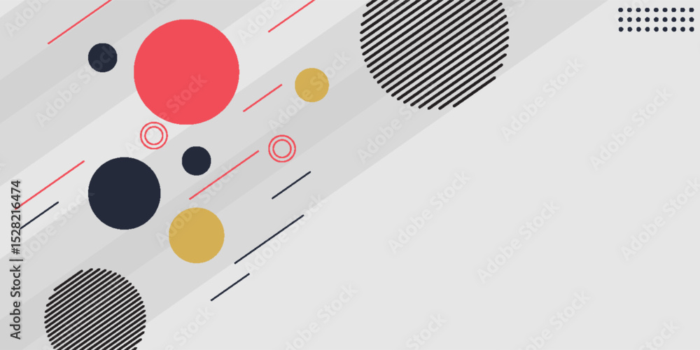 Obraz premium Abstract background with geometric shapes, vector illustration