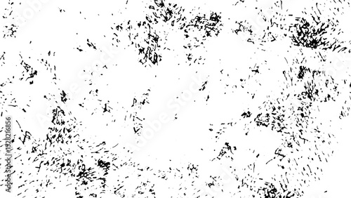 Dirt  grime and scratch overlay on transparent background, . Grunge vector background. Black and White Texture. Abstract grunge for text design, rough, dirt, grime, overlay, paper, vintage, scratch.