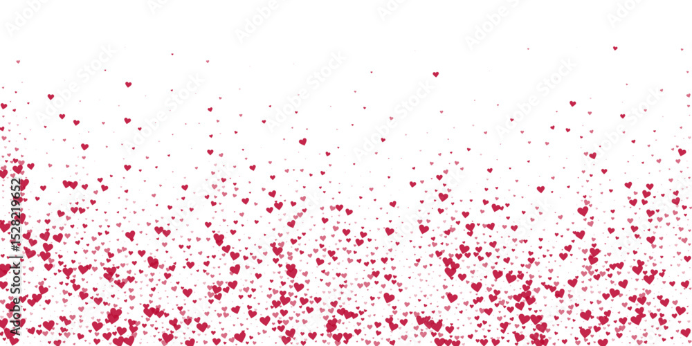 Red hearts scattered on white background. Red hearts scattered on white background.
