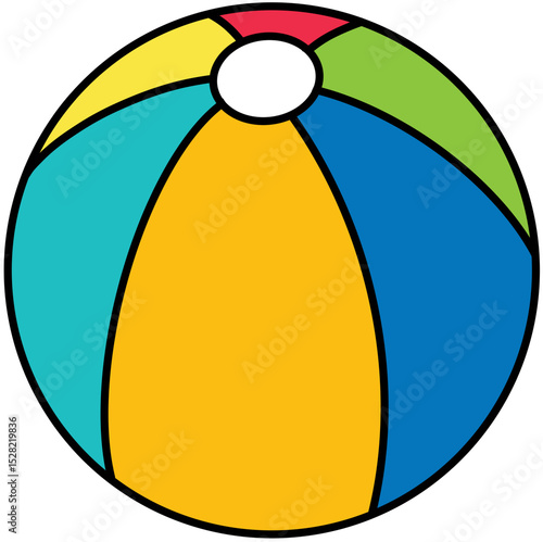 colorful beach ball