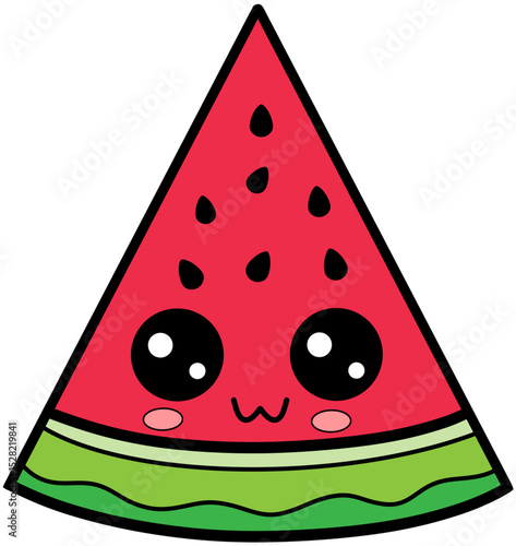 watermelon vector illustration