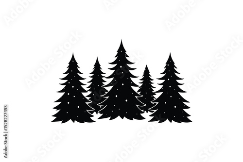 snowy-pines--silhuette---vector-art-illustriton-wh.eps