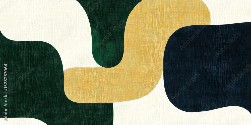 Groovy 70s-Inspired Abstract Pattern With Curvy Shapes And Vibrant Colors Groovy 70s-Inspired Abstract Pattern With Curvy Shapes And Vibrant Colors