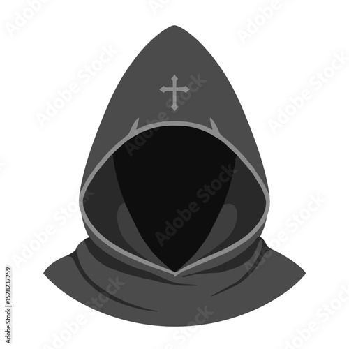 Monk's hood on transparent background concept of isolated vector object  