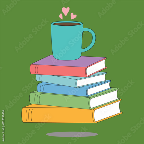 books and cup of coffee