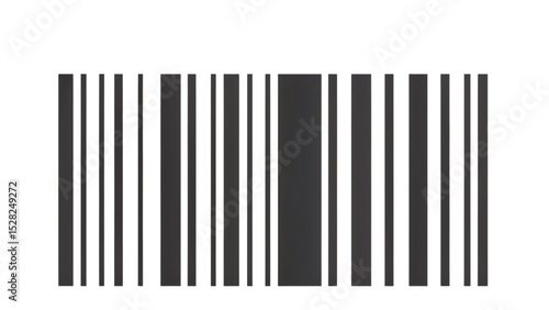 Minimalist Barcode Design: Clean Black and White Product Identifier

