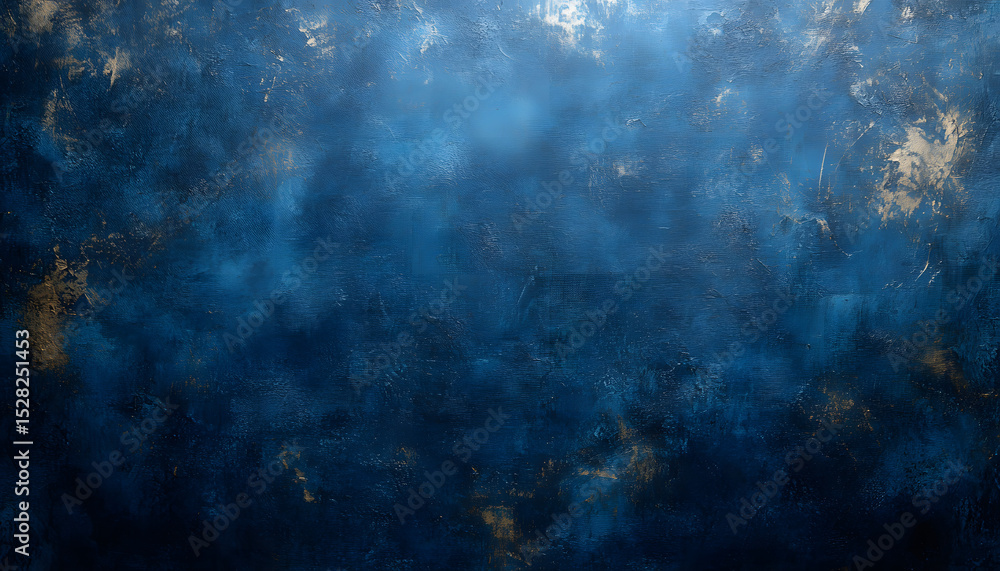 Fototapeta premium dark blue grungy distressed canvas bacground