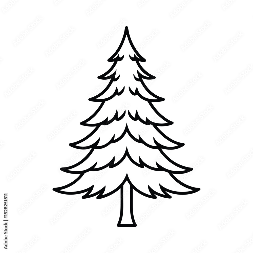 Pain tree on white background vector illustration Pain tree on white background vector illustration