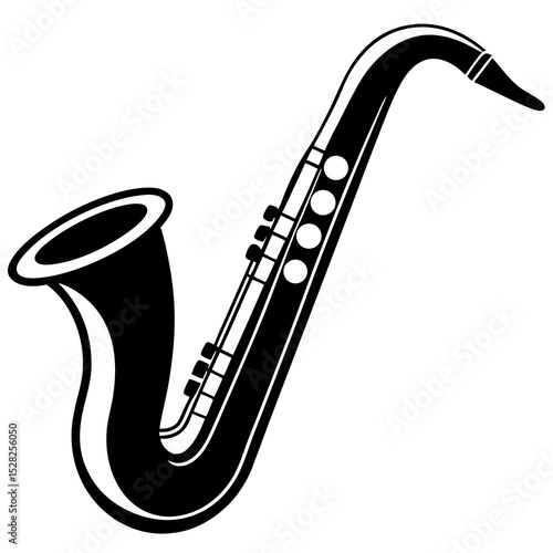 saxophone isolated on white
