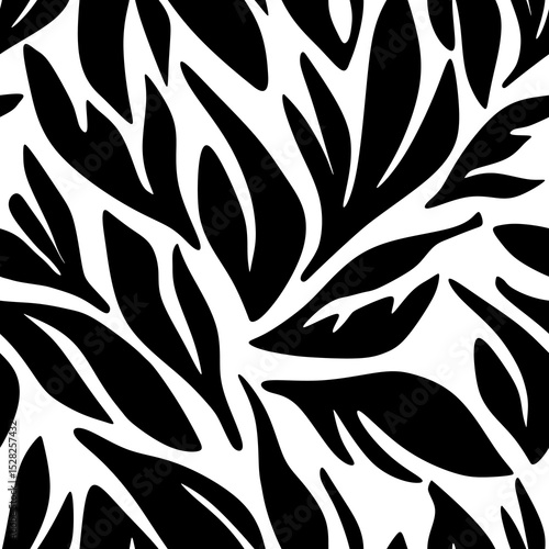 Seamless abstract hand drawn pattern. Vector Illustration.