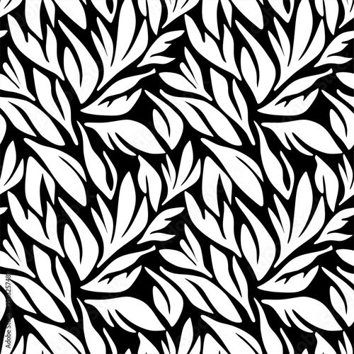 Seamless abstract hand drawn pattern. Vector Illustration.