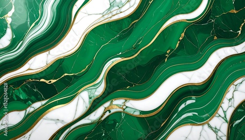 Emerald Gold Marble Texture.