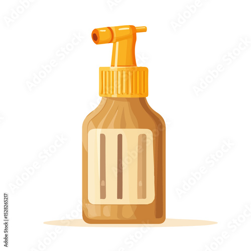 Wood Glue vector 2D flat illustration, isolated on a white background.