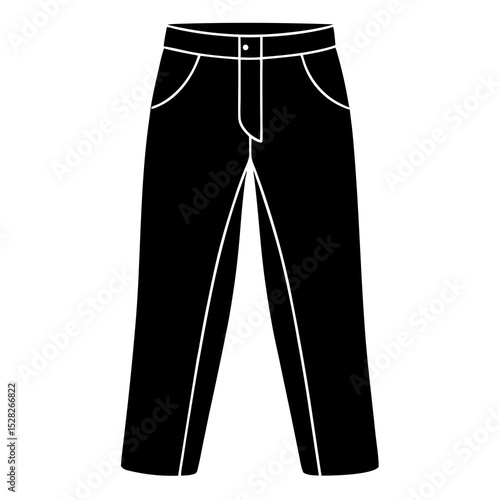 male pants isolated on white background