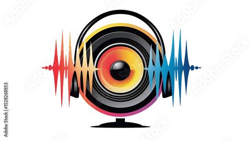 Sound Waves logo, music