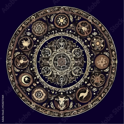 
the mystical circle of signs in digital art 46