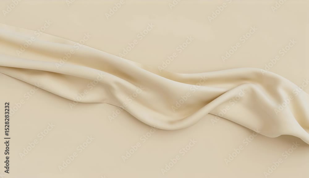 Flowing Beige Fabric Elegant and Smooth Wavy Texture Background Flowing Beige Fabric Elegant and Smooth Wavy Texture Background