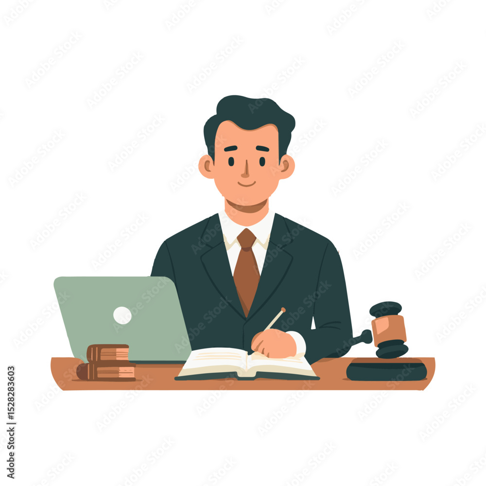 illustration design of a lawyer illustration design of a lawyer