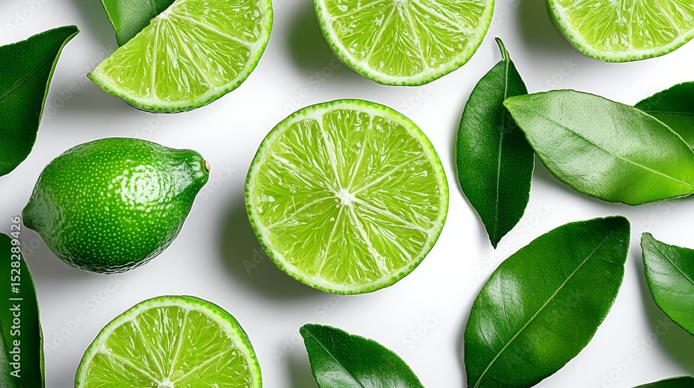 Limes and Leaves Flatlay Composition, Vibrant Green, Citrus Photography, Food Styling, lime, citrus fruit Limes and Leaves Flatlay Composition, Vibrant Green, Citrus Photography, Food Styling, lime, citrus fruit