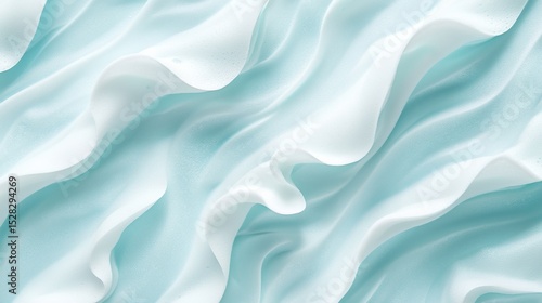 Wallpaper Mural Whipped Cream Texture Light Blue, Swirling Composition Torontodigital.ca