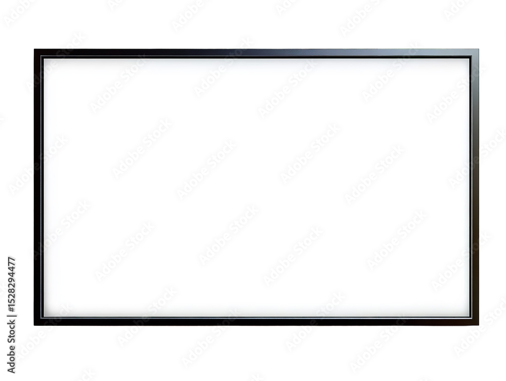 A sleek blank modern frame embodying minimalist design ready to display your vision with a on transparent background A sleek blank modern frame embodying minimalist design ready to display your vision with a on transparent background