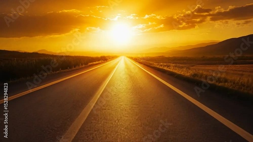 Sunset Road to Adventure