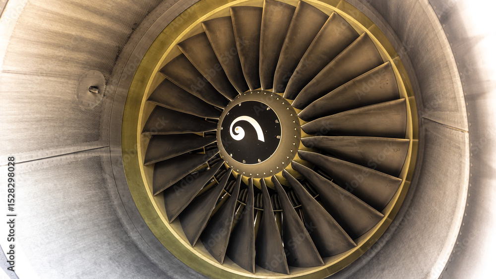 Fototapeta premium Jet engine for passenger aircraft.