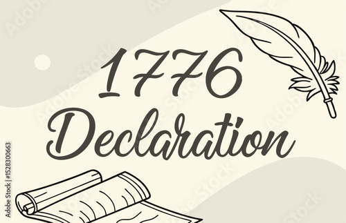 1776 declaration of independence graphic