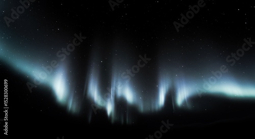 Aurora borealis night sky display