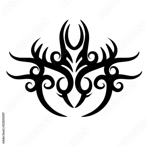 Abstract dark background emphasizing depth and smooth transition of shadow