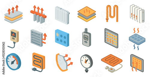 Isometric heating elements and systems for home and industrial use