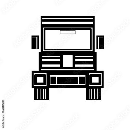 Minimalist off-road vehicle illustration for adventurous journey concept design