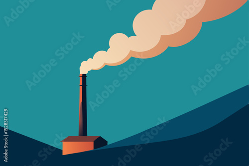 smoke from a chimney