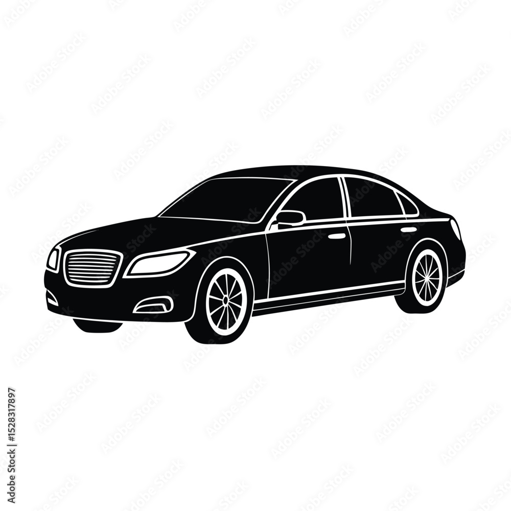 Fototapeta premium black sports car