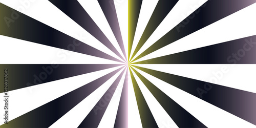 Abstract explosion with Sun ray radial beam sunrise. Funky ray elements, circle motifs.Sunburst pinwheel design, with sense of movement and energy. Wavy, curved stripes.a hypnotic, sunburst optical.