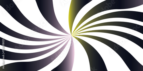 Abstract explosion with Sun ray radial beam sunrise. Funky ray elements, circle motifs.Sunburst pinwheel design, with sense of movement and energy. Wavy, curved stripes.a hypnotic, sunburst optical.