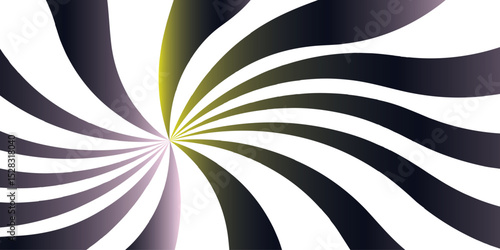 Abstract explosion with Sun ray radial beam sunrise. Funky ray elements, circle motifs.Sunburst pinwheel design, with sense of movement and energy. Wavy, curved stripes.a hypnotic, sunburst optical.