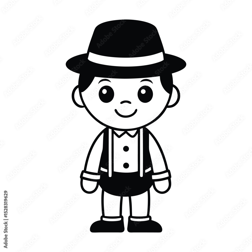 Modern Flat Style Cute Character Vector Illustration for Graphic Design Projects and Creative Visuals Modern Flat Style Cute Character Vector Illustration for Graphic Design Projects and Creative Visuals