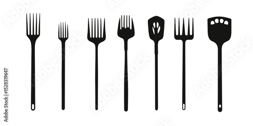 Collection of garden tools featuring various forks and shovels designed for efficient outdoor landscaping and gardening tasks