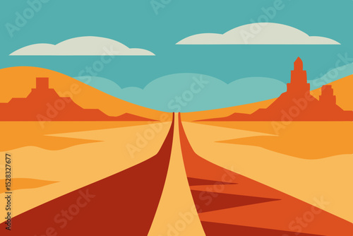 An AI Generated Picture Of A Vast And Hot Sand Desert With A Hazy Dirty Sky