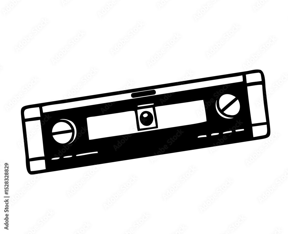 Fototapeta premium Spirit level icon in simple vector style