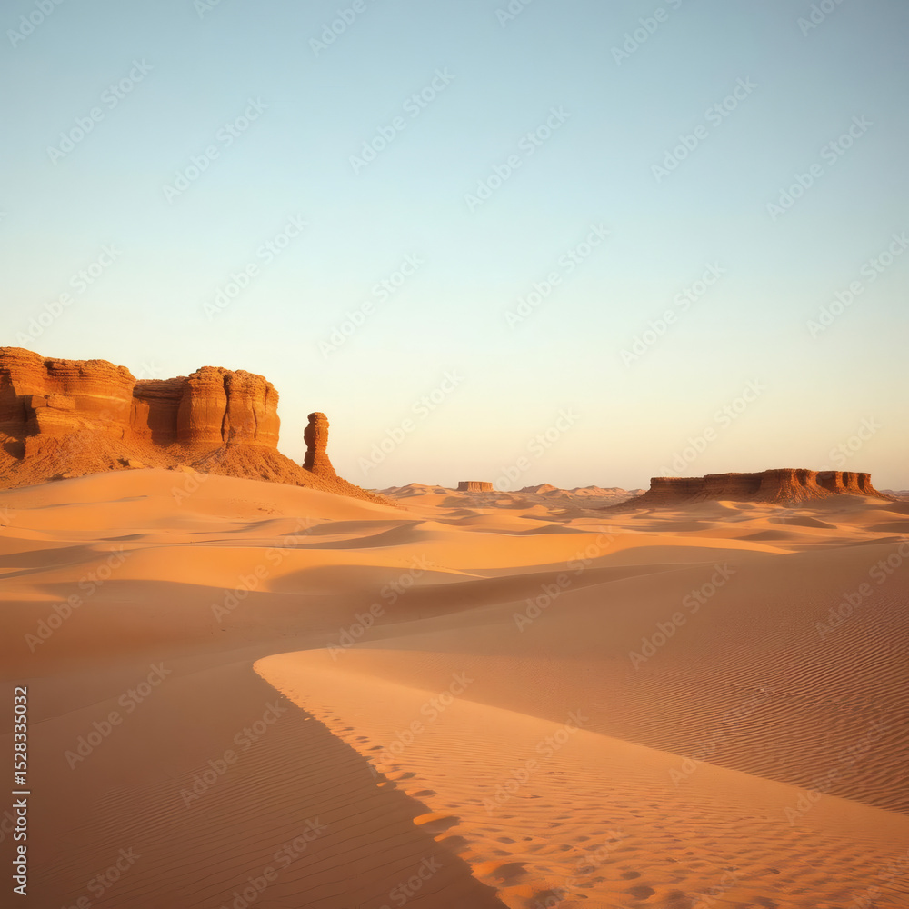 Fototapeta premium Pastel Skies Above Rolling Sand Hills