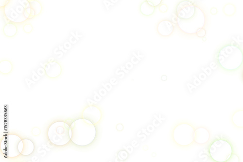 明るい丸い光の輪がたくさん散りばめられたフレーム